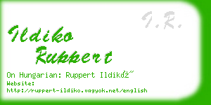 ildiko ruppert business card